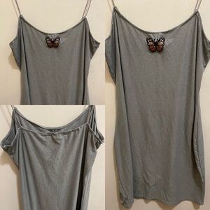 Grey butterfly dress
